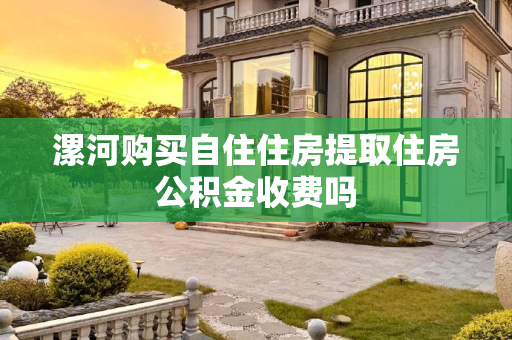 漯河购买自住住房提取住房公积金收费吗